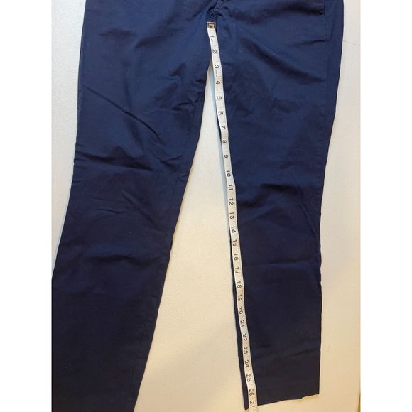 J. Crew Womens Chino Pants Frankie Stretch Slim Fit Mid Rise Navy Blue Size 6 - Picture 8 of 14